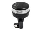 Tralert ZL602 DIN beacon - clear - ECE R65 class - Tralert S07ZL602AC - DIN pipe mount - 10 patterns flashing and rotating - 12 and 24 volt