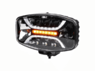 OZZ XO1 P Scheinwerfer - schwarz - 88105 - EAN: 7333213101473 - DT6 Anschluss - Dynamic Start-Up - bernsteinfarbenes und weißes Positionslicht